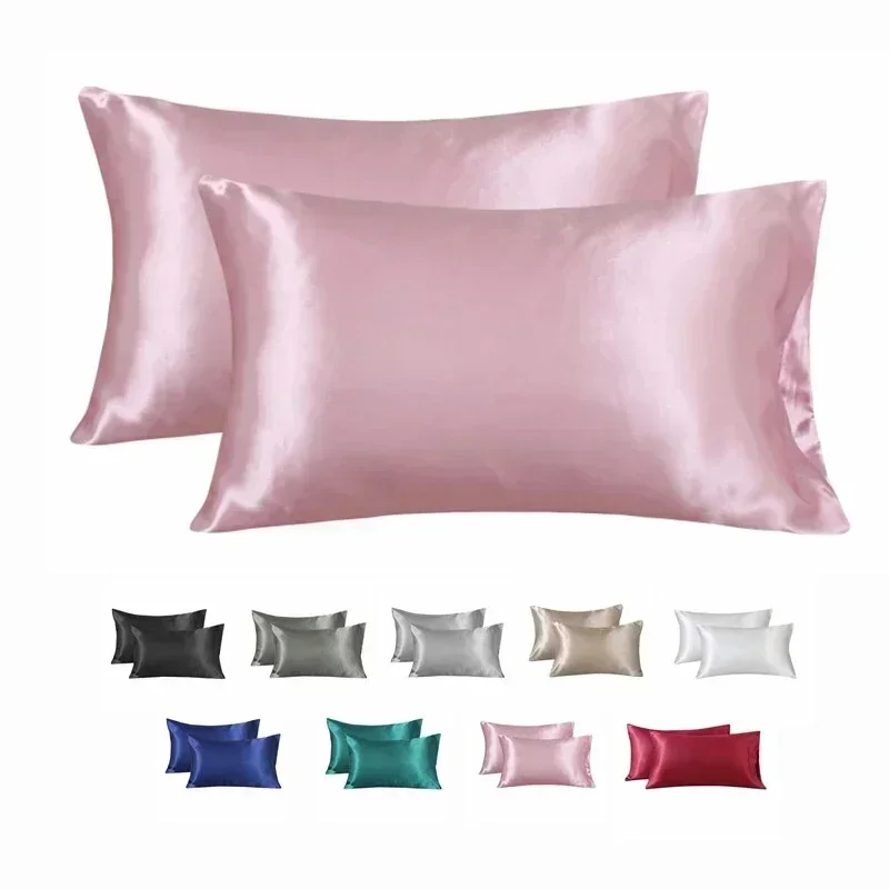 Satin Silk Pillowcase Hair Skin - 100% Silk Pillowcase Pillow Cover Silky