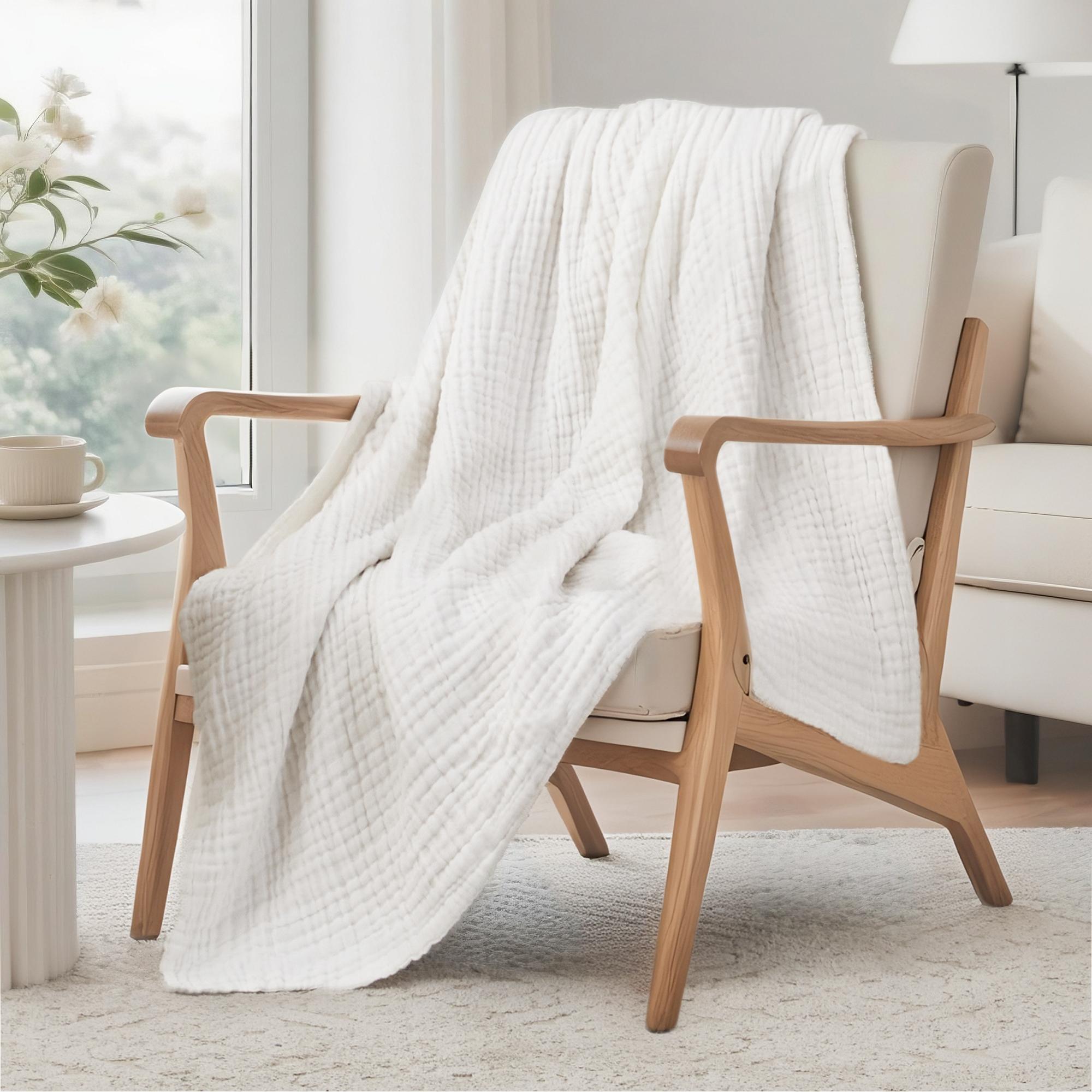6-Layer 100% Cotton Muslin Bla - Muslin Cotton Bedspread review and price