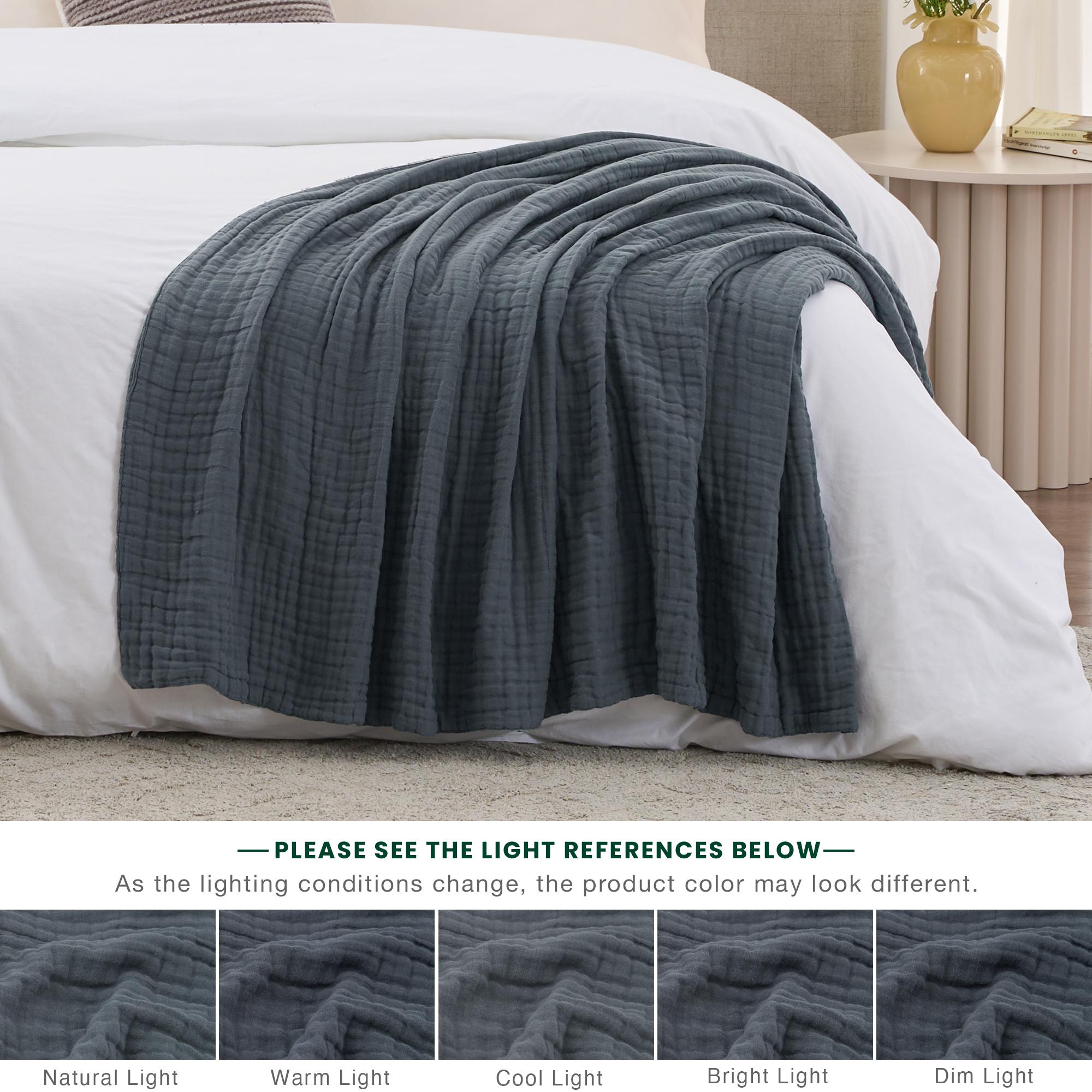 6-Layer 100% Cotton Muslin Bla - Muslin Cotton Bedspread review and price