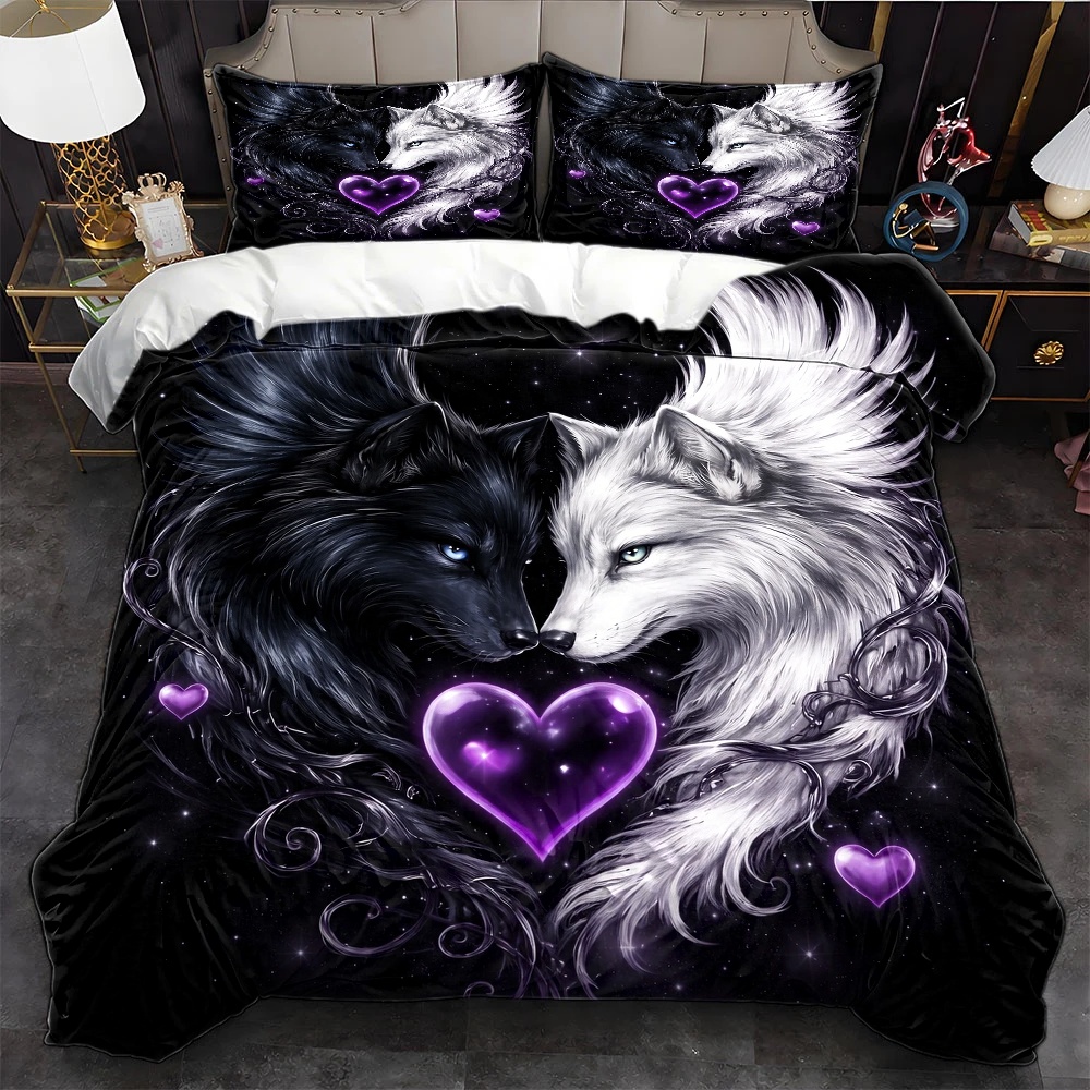 3Pc Hot-Selling Black and Whit - Duvet Cover Sets With Zipper review and price