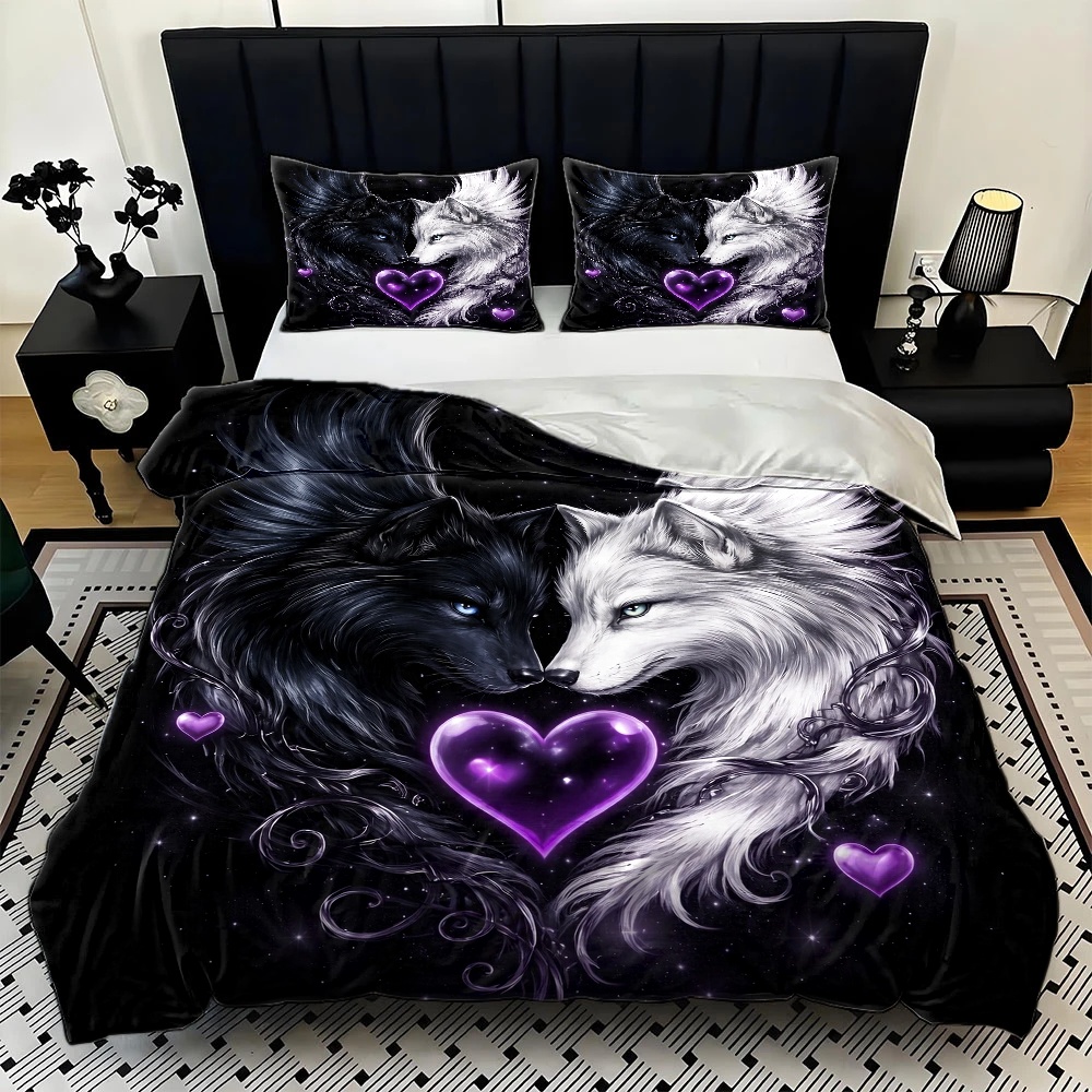 3Pc Hot-Selling Black and Whit - Duvet Cover Sets With Zipper review and price