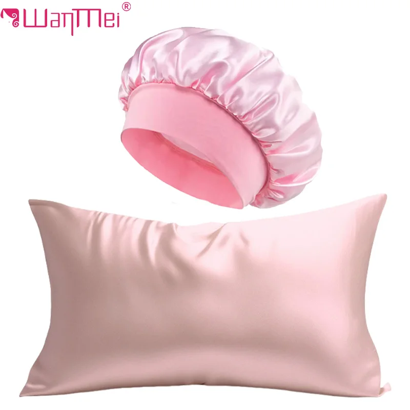 2PCs Silk Pillowcase & Satin B - Satin Silk Pillowcase Hair Skin review and price