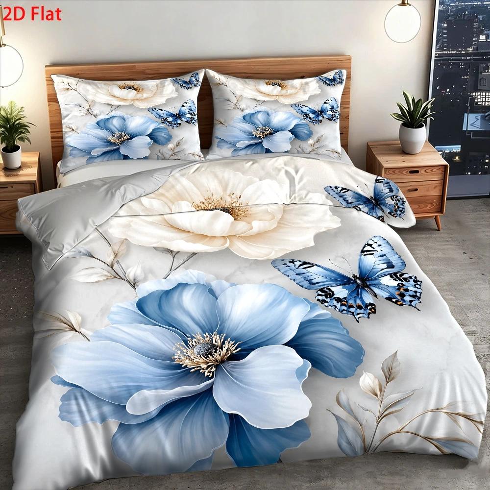 3Pc Light Luxury Style Blue an - Duvet Cover Sets With Zipper review and price