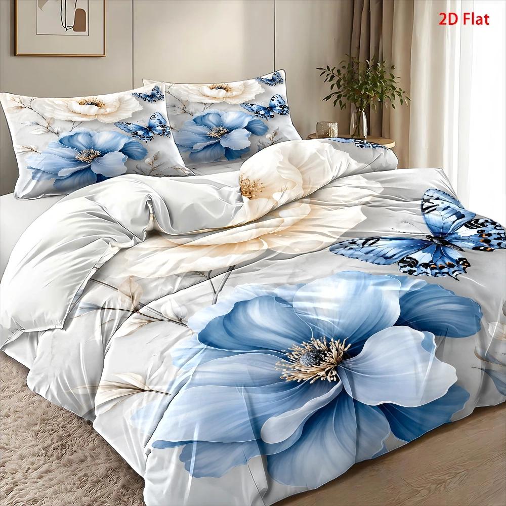 3Pc Light Luxury Style Blue an - Duvet Cover Sets With Zipper review and price