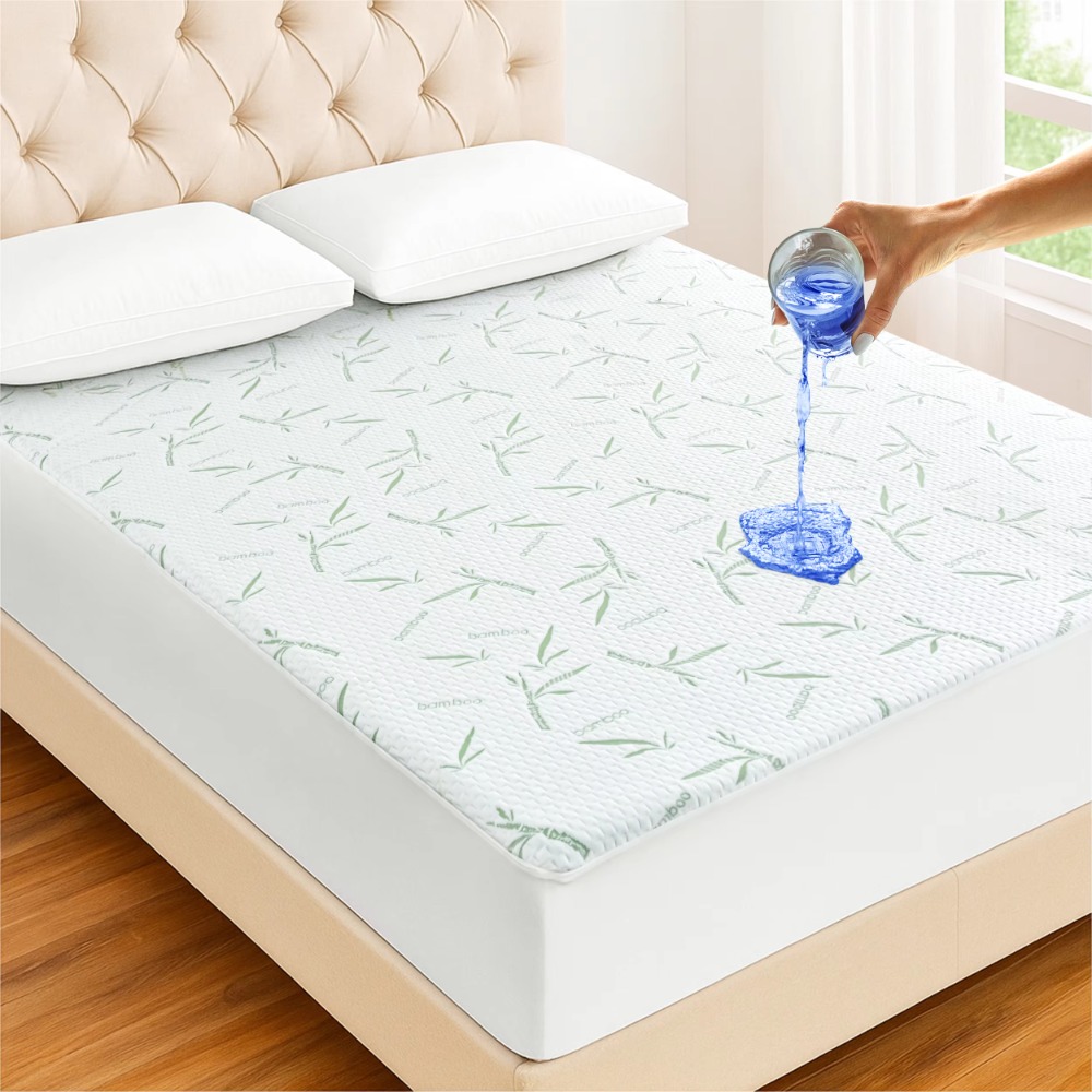 Waterproof Bamboo Fiber Mattre - Waterproof Mattress Protector Breathable review and price