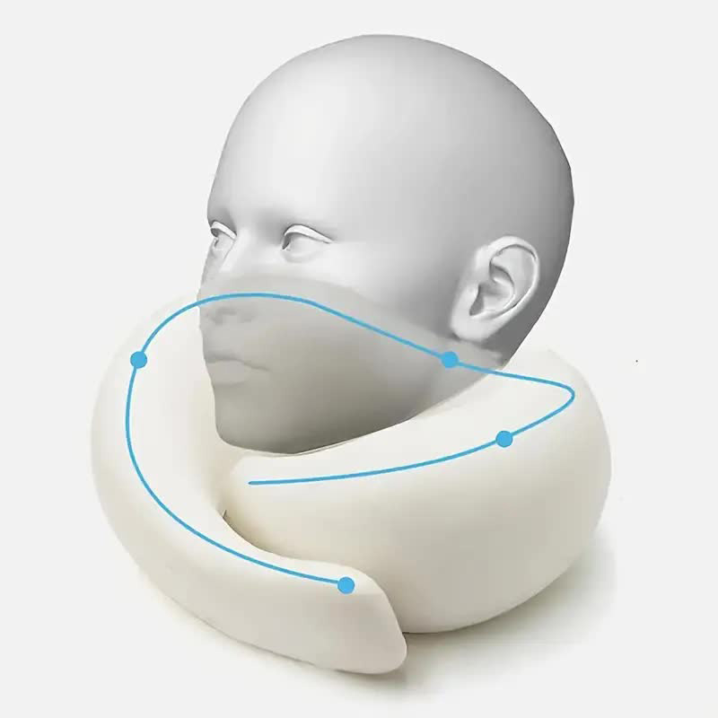 Travel Neck Pillow Memory Foam - Anti Snore Contour Pillow review and price