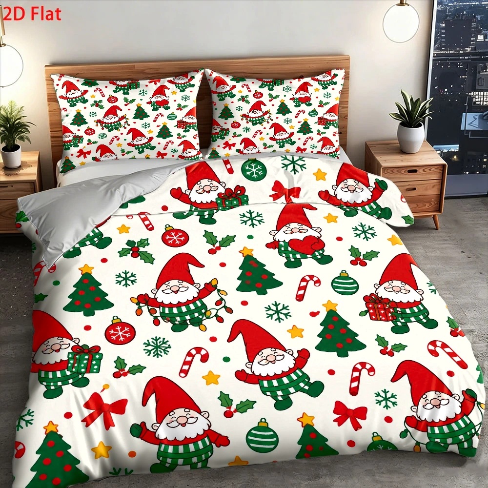 Christmas Gnome Christmas Tree - Duvet Cover Sets With Zipper review and price