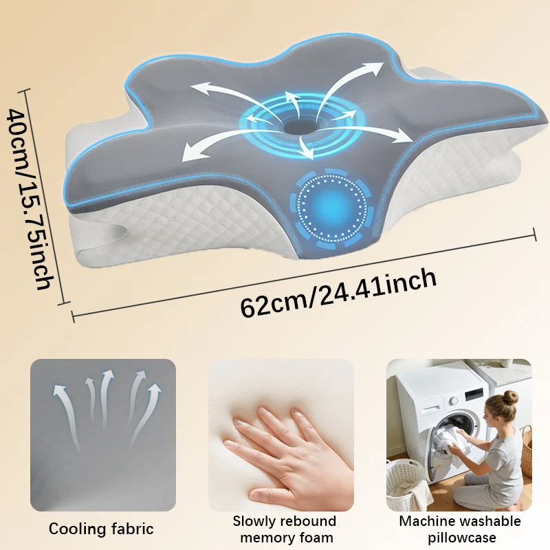 Memory Foam Pillow Cervical Pi - Memory Foam Orthopedic Pillow Neck Pain review and price