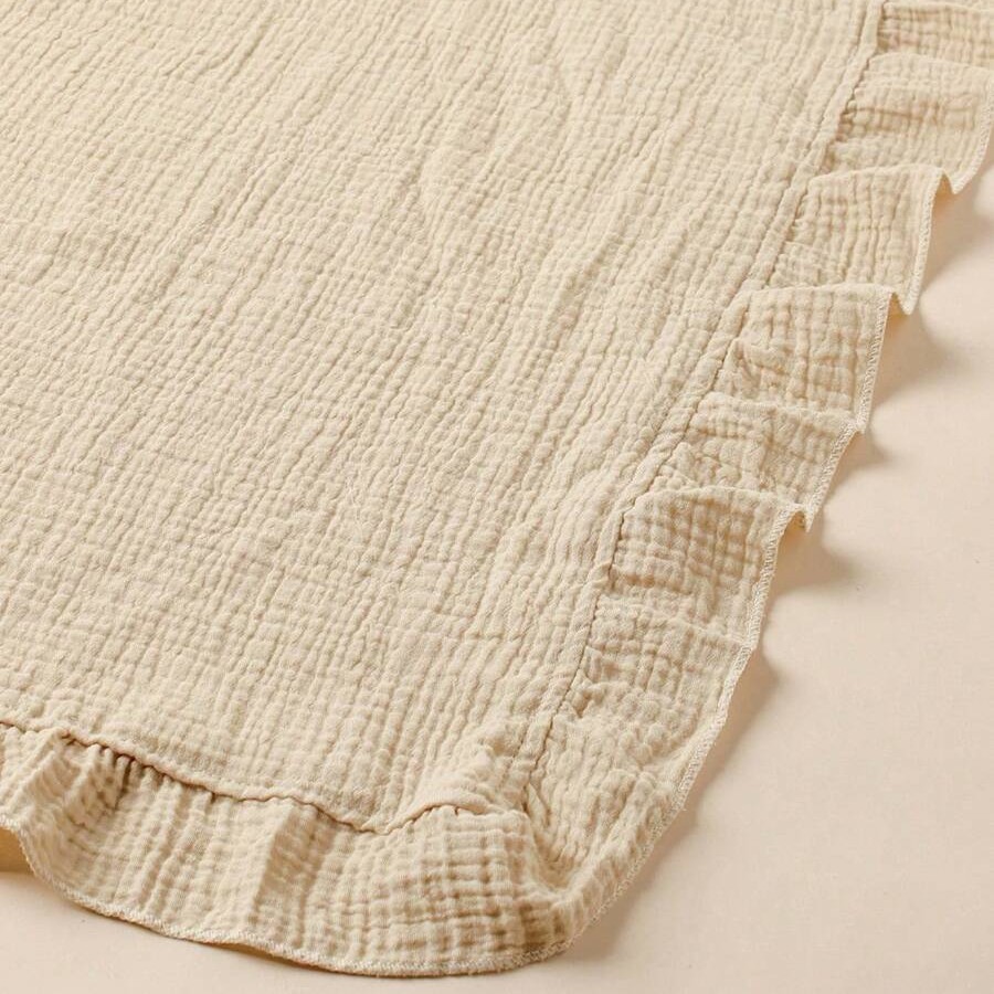 100% Cotton Ruffled Muslin Bla - Muslin Cotton Bedspread review and price